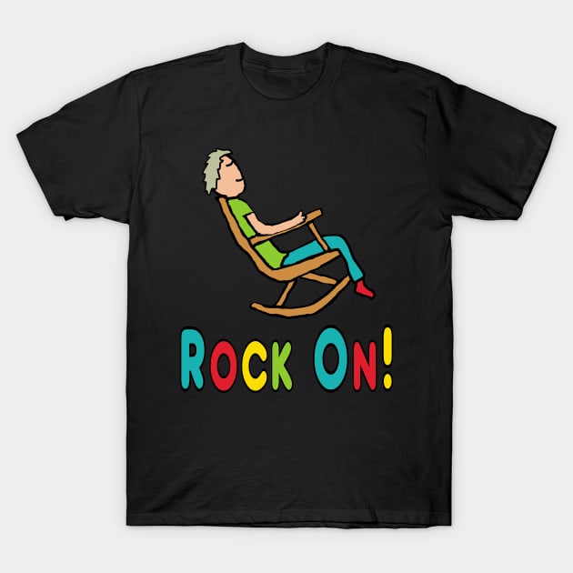 Retired Rocking Chair T-Shirt by Mark Ewbie